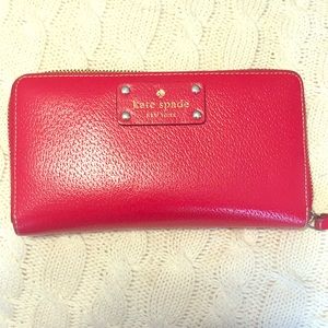 Kate spade red wallet